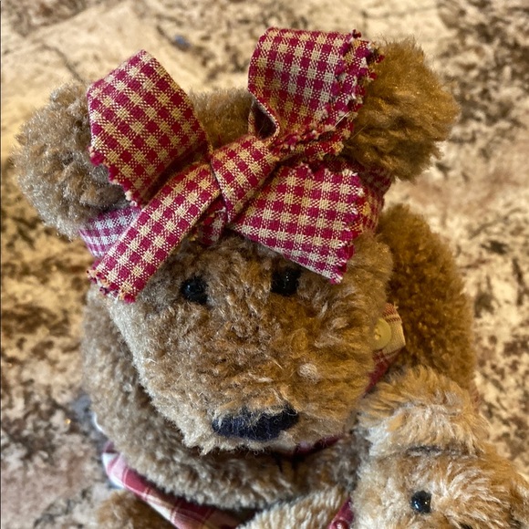 Boyds Bears set of 2 Plaid Teddy Bear Set Eudemia Quignapple & Samuel w tag 1997 - Picture 3 of 7